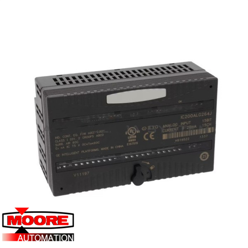 GE | IC200ALG264 | Entrada analógica de 15 bits de corriente de 15 canales