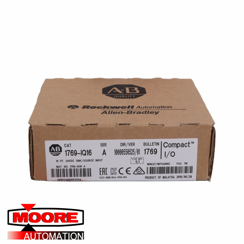 AB 1769-IQ16 Módulo D/I CompactLogix de 16 puntos y 24 VCC