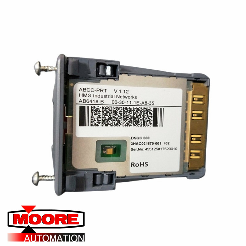 Tablero de ABB DSQC688 3HAC031670-001 Profibus