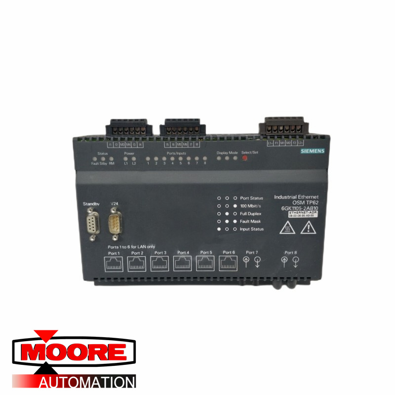 Módulo de conmutador óptico Ethernet SIEMENS 6GK1105-2AB10 TP62