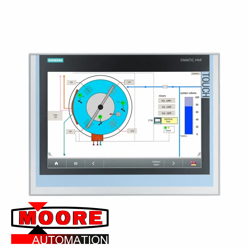 Pantalla del panel del operador Siemens 6AV7240-7LC07-0HA3