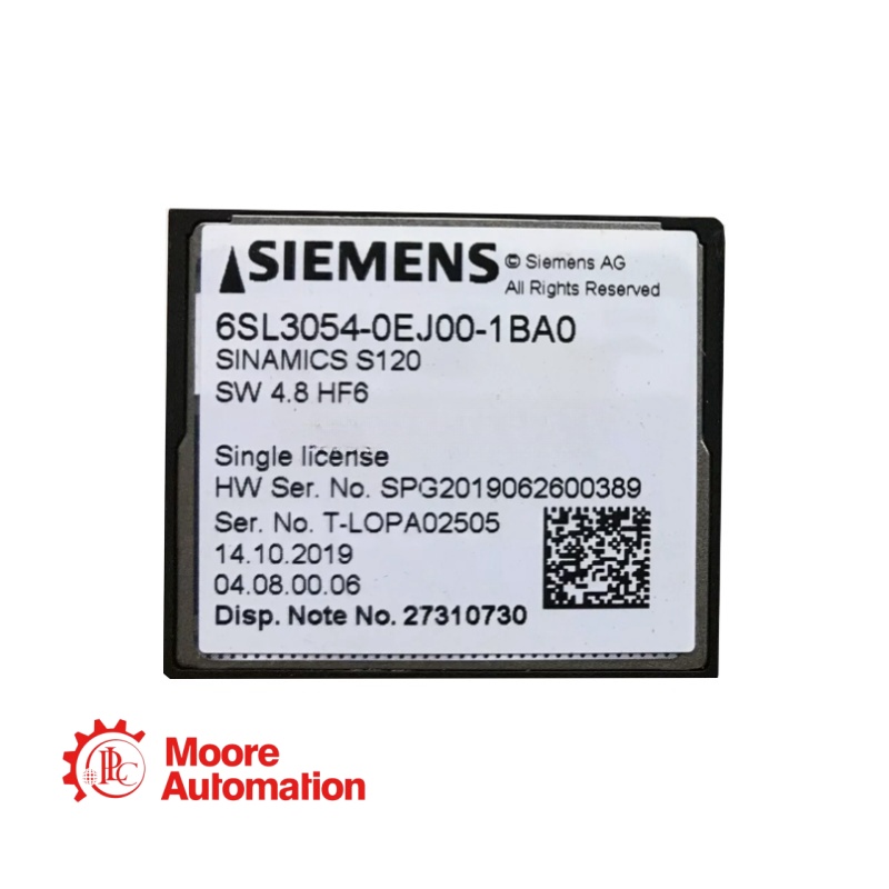 Componente de accionamiento SIEMENS 6SL3054-0EJ00-1BA0