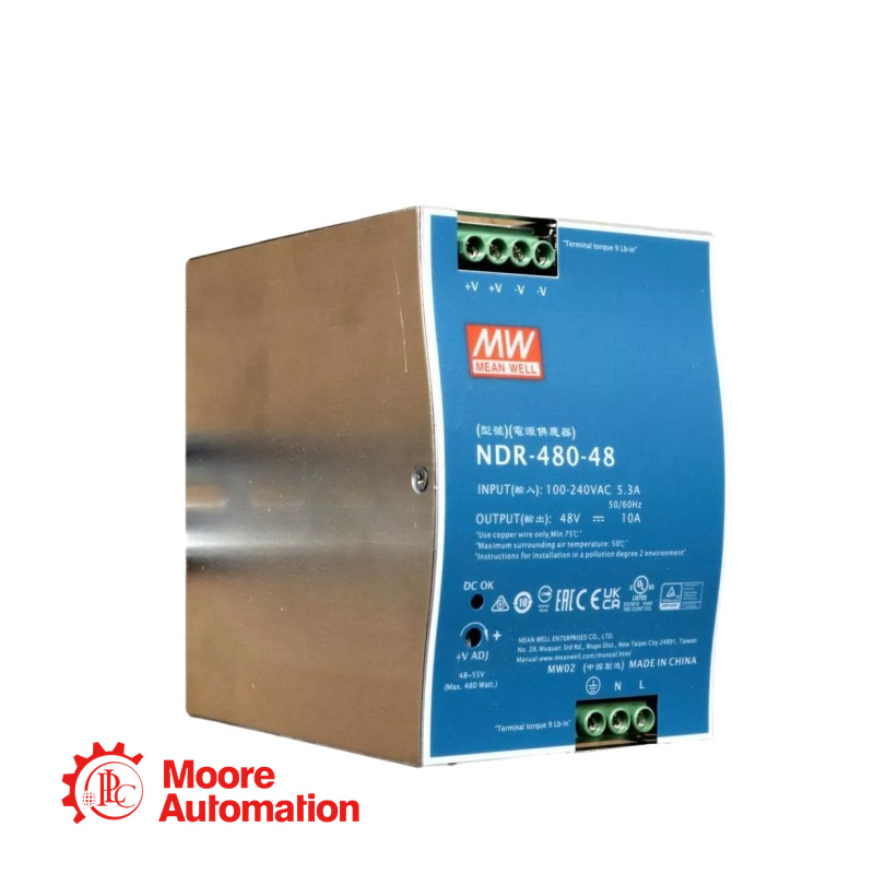 Fuente de alimentación tipo riel Mean Well NDR-480-48