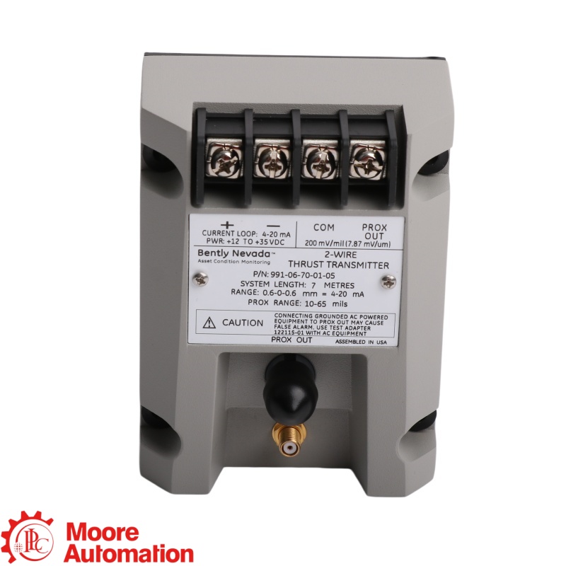 Bently Nevada 991-06-70-02-05 Two-Wire Loop-Powered Thrust Transmitter
