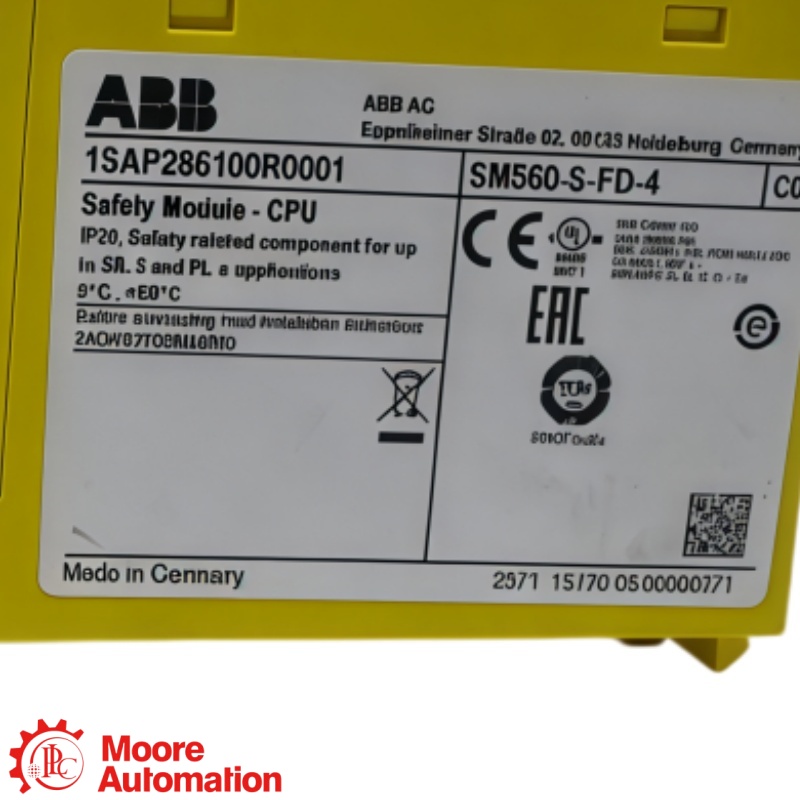 Módulo de CPU de seguridad ABB SM560-S-FD-4 AC500-S