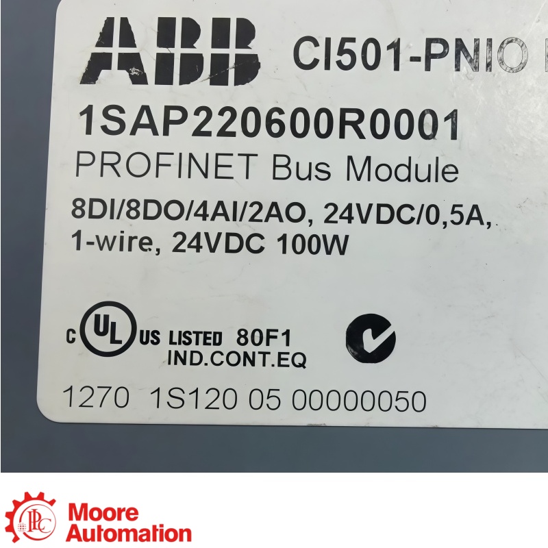 Módulo de E/S ABB CI501-PNIO AC500 PROFINET