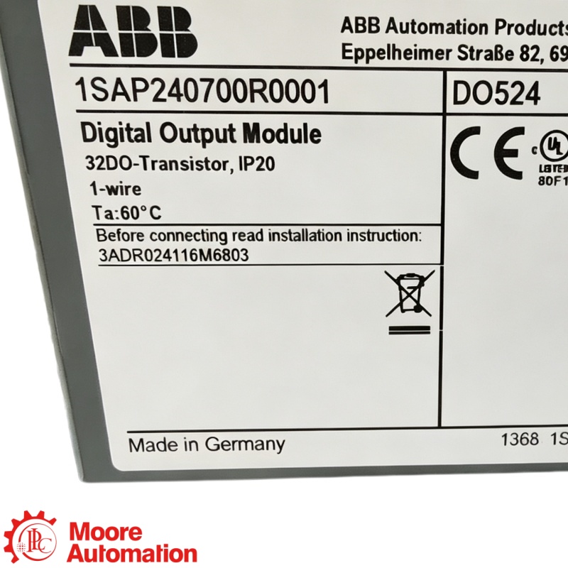 Módulo de salida digital de 32 canales ABB DO524 AC500 S500