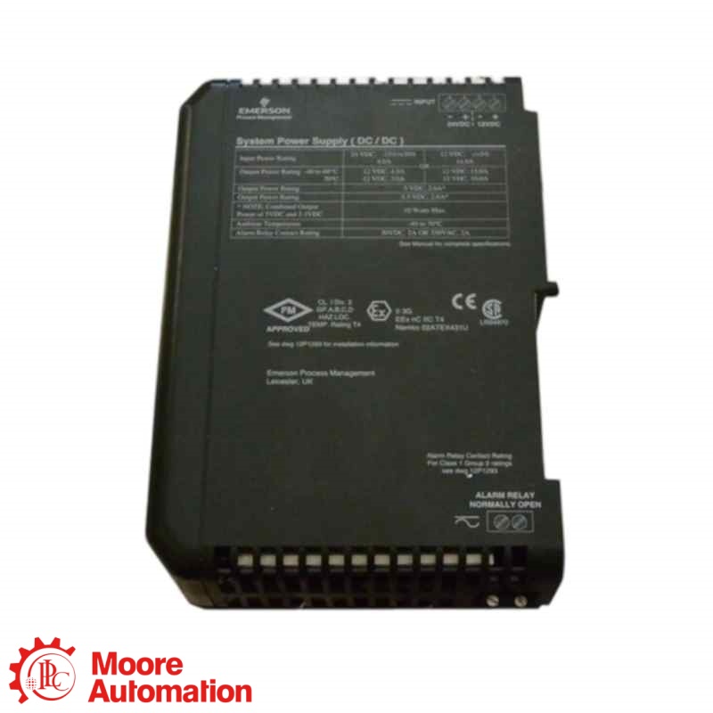 Tarjeta Emerson VE4005S2B4 de 16 canales con salida analógica HART de 4-20 mA