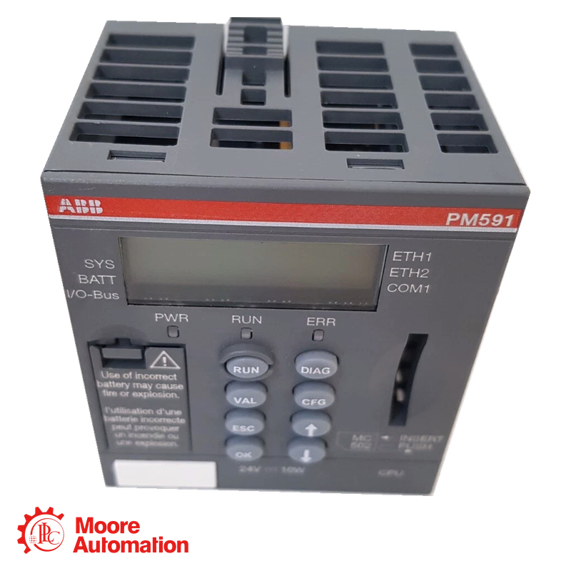ABB PM591-2ETH 1SAP150100R0277 AC500 Processor Module